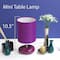 Simple Designs Stonies Small Stone Look Table Lamp
